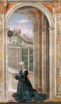Domenico Ghirlandaio : Portrait of the Donor Francesca Pitti-Tornabuoni